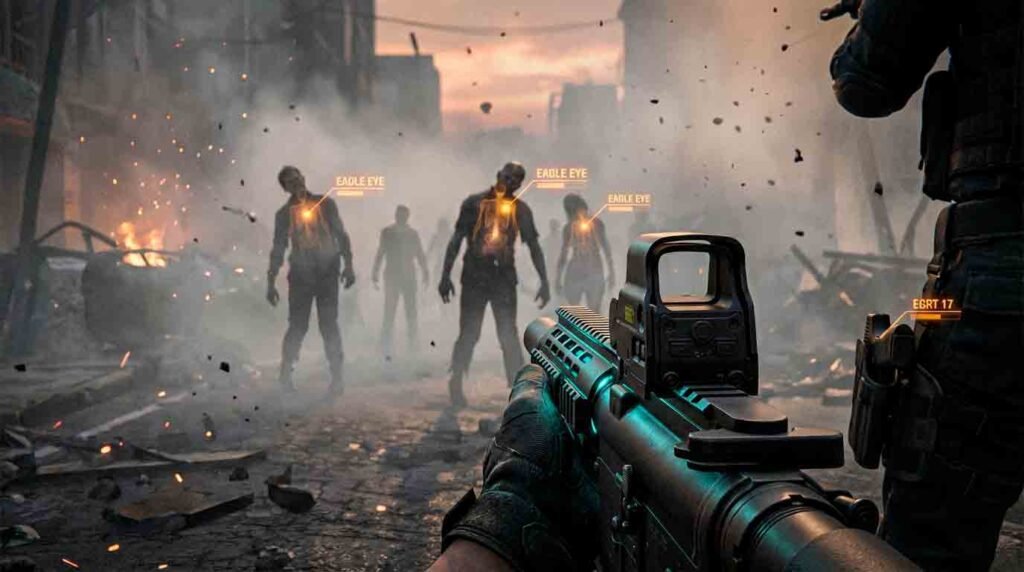 Call of Duty Black Ops 7 ginklai EGRT 17 ir S16 SMG komplektacijos